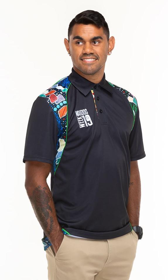 Bamboo Aboriginal Art Unisex Polo NAIDOC 2019 Gari Yala