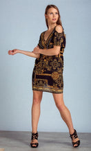 Load image into Gallery viewer, Silk Dress V Neck Cold Shoulder Verona
