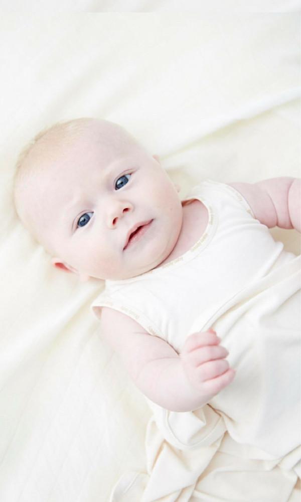 Bamboo Baby Singlet, Newborn to 12 months