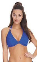 Load image into Gallery viewer, Sundance Cobalt UW Bandless Halter Bikini Top
