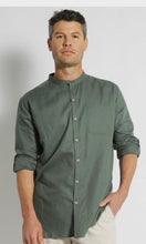 Load image into Gallery viewer, Hemp Cotton  Grandpa Shirt Long Sleeve, More Colours
