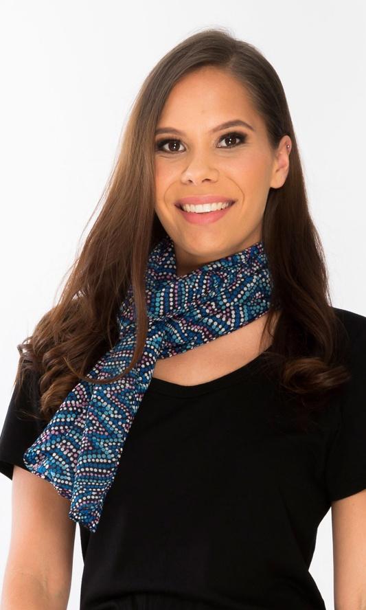 Aboriginal Art Scarf Creeks