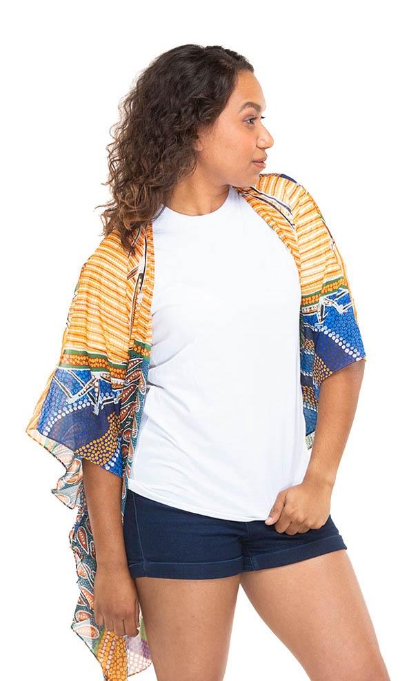 Aboriginal Art Shawl Be the Voice