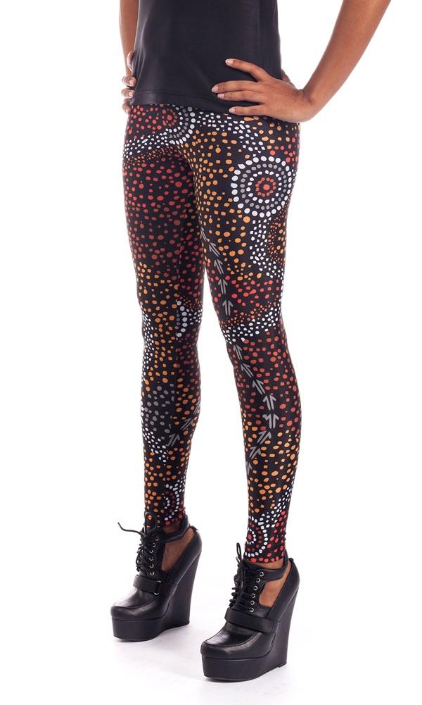 Aboriginal Art Adults Leggings Dreamtime