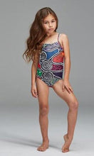 Load image into Gallery viewer, Aboriginal Art Girls Swimsuit Weaving Through Time
