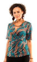 Load image into Gallery viewer, Aboriginal Art Twist Top Riverbank
