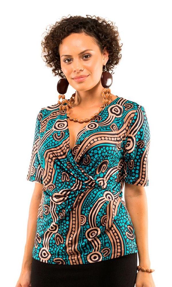 Aboriginal Art Twist Top Riverbank