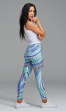 Load image into Gallery viewer, Aboriginal Art Adults Leggings Under the Garuwa
