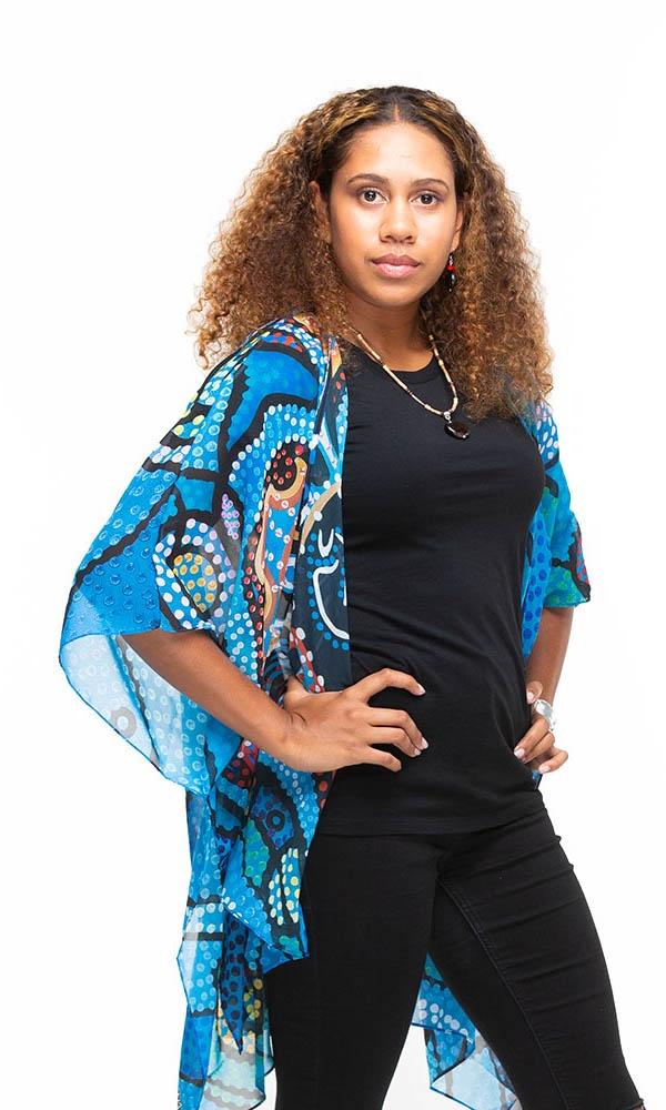 Aboriginal Art Shawl First Nation Voice