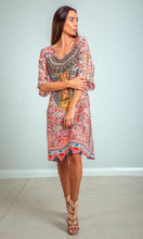 Load image into Gallery viewer, Silk Dress Slit Sleeve Aleppo
