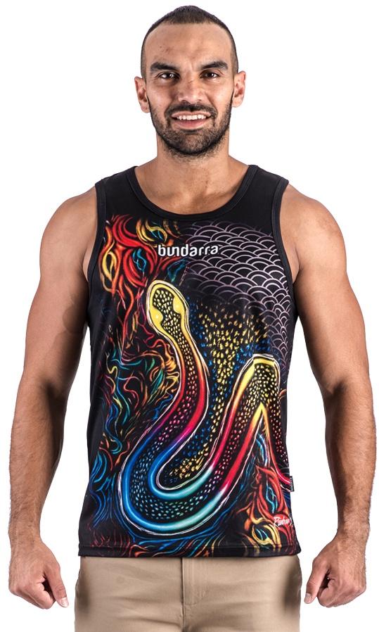Aboriginal Art Singlet Rainbow Serpent OG