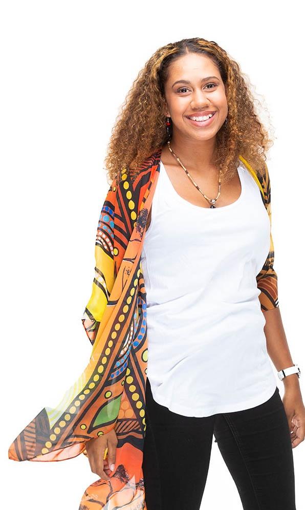 Aboriginal Art Shawl Treaty Together