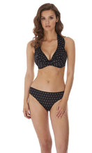 Load image into Gallery viewer, Jewel Cove Black UW High Apex Bikini Top With J Hook. Pre-Order D Cup to J Cup

