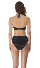 Load image into Gallery viewer, Jewel Cove Black UW Banded Halter Bikini Top. Pre-Order C Cup to H Cup
