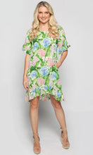Load image into Gallery viewer, Cotton Viscose Mary-Kate Dress Hydrangea
