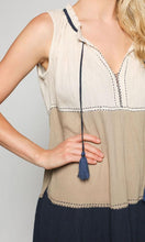 Load image into Gallery viewer, Cotton Dress Rita Aztec Stone
