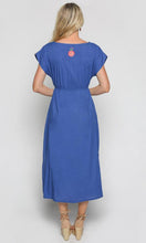 Load image into Gallery viewer, Cotton Dress Shari Fantasy Blue
