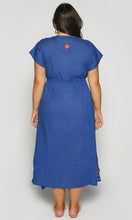 Load image into Gallery viewer, Cotton Dress Shari Fantasy Blue
