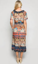 Load image into Gallery viewer, Cotton Dress Misha Wrap Bird Island

