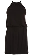 Load image into Gallery viewer, Coastline Black Halterneck Beach Dress, Pre-Order S - XL

