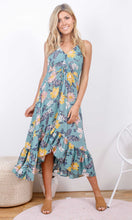 Load image into Gallery viewer, Rayon Dress Maxi Halter Botany
