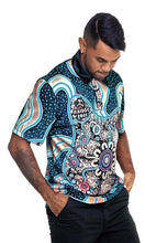 Load image into Gallery viewer, Aborginal Art Unisex Polo NAIDOC 2020 Our Beautiful Country
