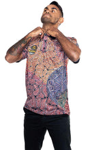 Load image into Gallery viewer, Aborginal Art Unisex Polo NAIDOC 2020 Our Many Tribes
