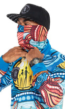 Load image into Gallery viewer, Aboriginal Art Faceshield/Snood Gathering Mudcrab
