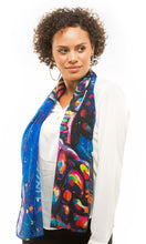 Load image into Gallery viewer, Aboriginal Art Scarf Green Sea Turtle Dreaming
