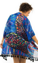 Load image into Gallery viewer, Aboriginal Art Shawl Green Sea Turtle Dreaming
