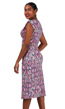 Load image into Gallery viewer, Aboriginal Art V Neck Dress Guygam Sandhills
