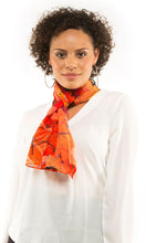 Load image into Gallery viewer, Aboriginal Art Scarf Kangaroo &amp; Goanna Dreaming
