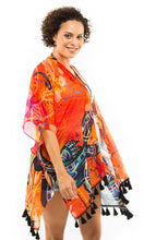 Load image into Gallery viewer, Aboriginal Art Shawl Kangaroo &amp; Goanna Dreaming
