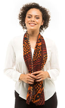 Load image into Gallery viewer, Aboriginal Art Scarf Ochre

