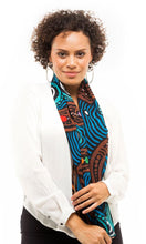 Load image into Gallery viewer, Aboriginal Art Scarf Rainbow Serpent

