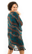 Load image into Gallery viewer, Aboriginal Art Shawl Riverbank
