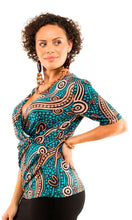 Load image into Gallery viewer, Aboriginal Art Twist Top Riverbank
