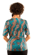 Load image into Gallery viewer, Aboriginal Art Twist Top Riverbank
