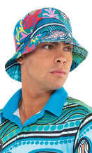 Load image into Gallery viewer, Aboriginal Art Recycled 50+ UPF Bucket Hat Sea Turtles Journey
