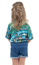 Load image into Gallery viewer, Aboriginal Art Kids Unisex 50+ UPF Polo Sea Turtle Journey
