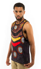 Load image into Gallery viewer, Aboriginal Art Sports Tribute Singlet
