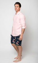 Load image into Gallery viewer, Linen Shirt Long Sleeve Pink
