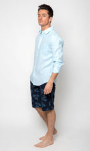 Load image into Gallery viewer, Linen Shirt Long Sleeve Blue
