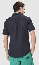 Load image into Gallery viewer, Linen Shirt Short Sleeve Navy
