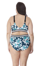 Load image into Gallery viewer, Island Lily Petrol High Leg Brief, Pre-Order Size L - 6XL
