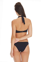 Load image into Gallery viewer, Remix Black UW Padded Halter Bikini Top,, Pre-Order C Cup to GG Cup
