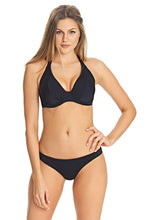 Load image into Gallery viewer, Remix Black UW Padded Halter Bikini Top,, Pre-Order C Cup to GG Cup

