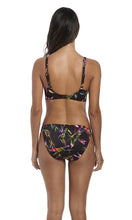 Load image into Gallery viewer, Palawan Black UW Gathered Full Cup Bikini Top
