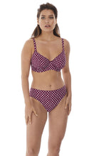 Load image into Gallery viewer, Santa Monica Garnet UW Gathered Full Cup Bikini Top, Pre-Order D Cup to J Cup
