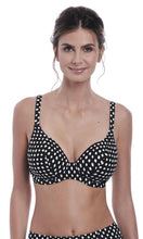Load image into Gallery viewer, Santa Monica Black &amp; White UW Plunge Bikini Top,, Pre-Order D Cup to J Cup

